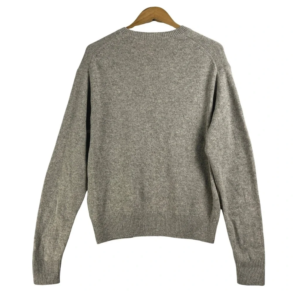 Uniqlo Womens 100% Wool Crew Neck Sweater Oatmeal Beige Heather dSize M - Picture 2 of 7